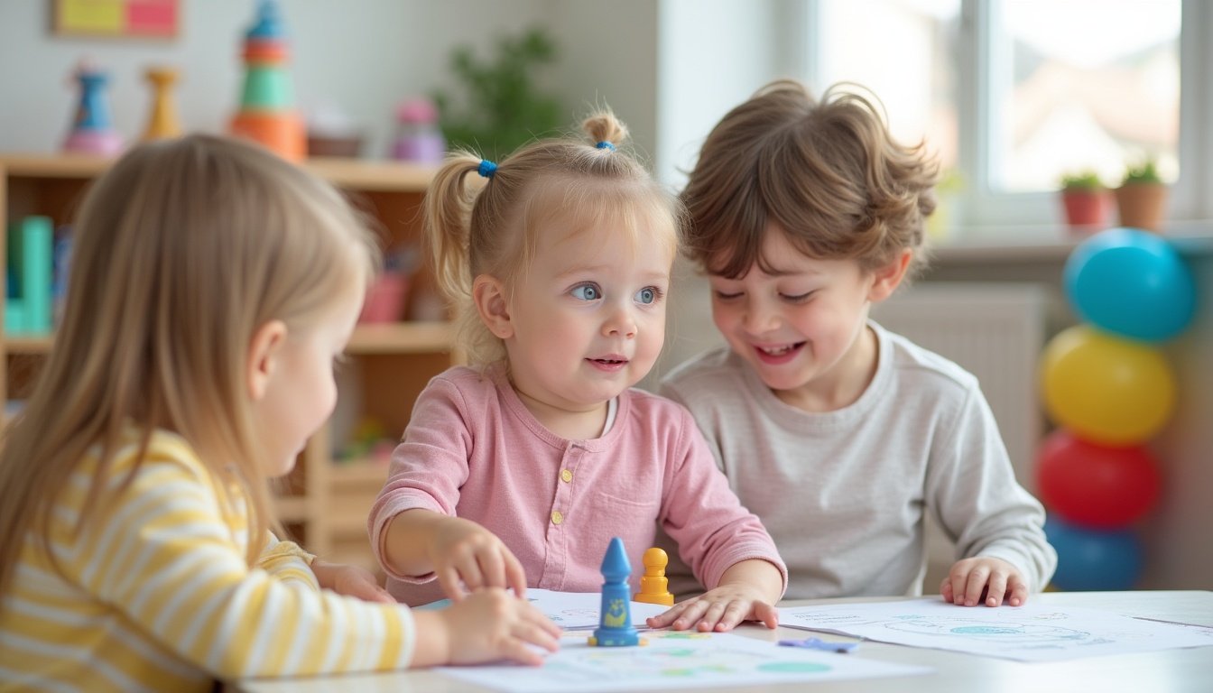 Un copil fericit jucându-se într-o gradiniță privată modernă din Ploiești, simbolizând alegerea perfectă.